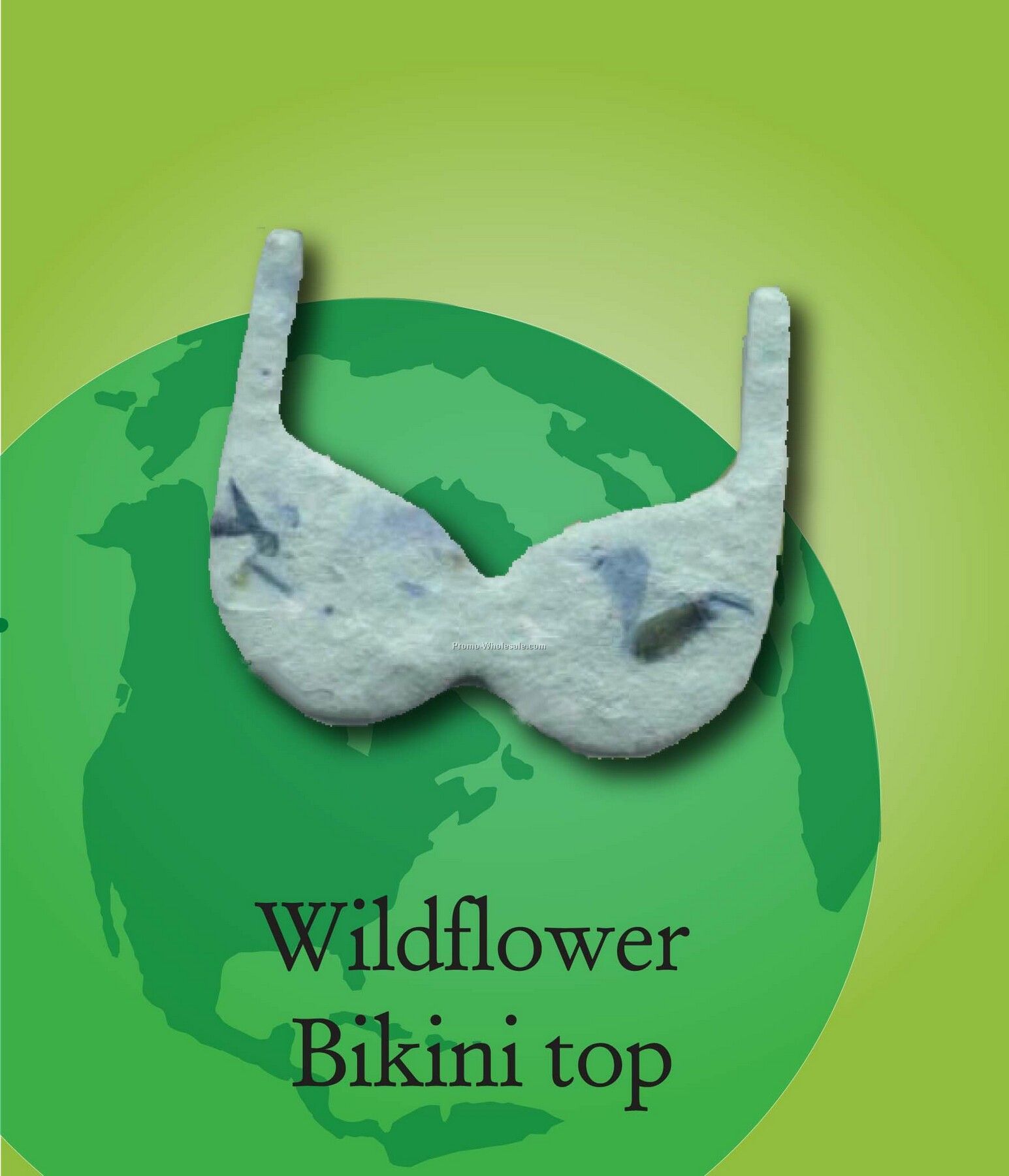 Wildflower Bikini Top Handmade Seed Plantable Mini