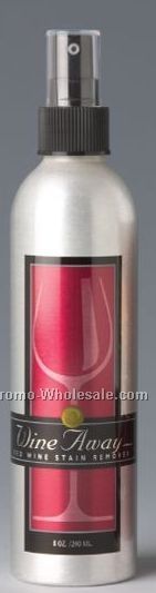 Wine Away Red Wine Stain Remover 8 Oz. Brushed Aluminum Spray Container
