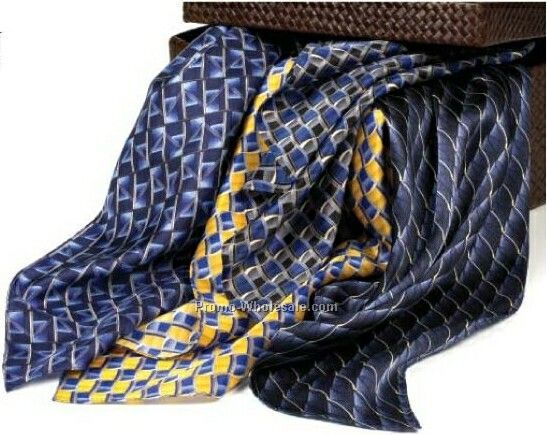 Wolfmark Career Collection Silk Scarf - Lasalle (Gold)