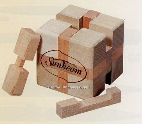 Wood 12 Piece Cube Puzzle