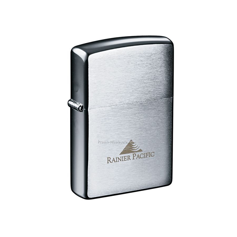 Zippo Windproof Lighter (Brushed Chrome)