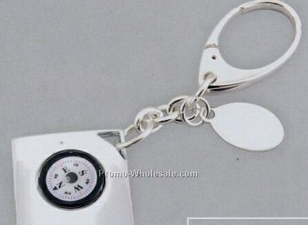 1-1/2"x1-1/2" Compass Key Ring