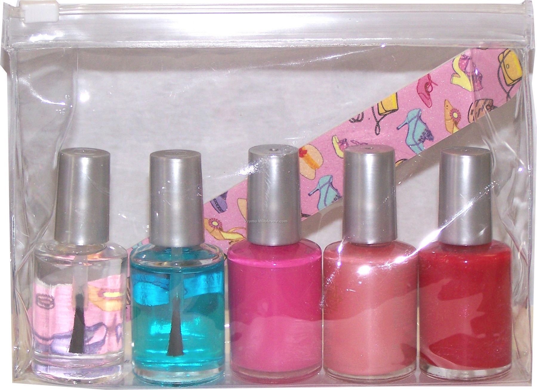 1/2 Fl. Oz Nail Polish Bottles In A 5-piece Nail Kit