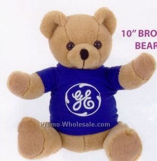 10" Extra Soft Brown Stuffed Bear