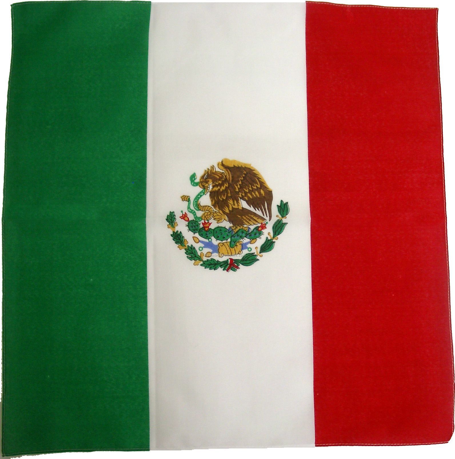 100% Cotton Mexican Flag Bandanna