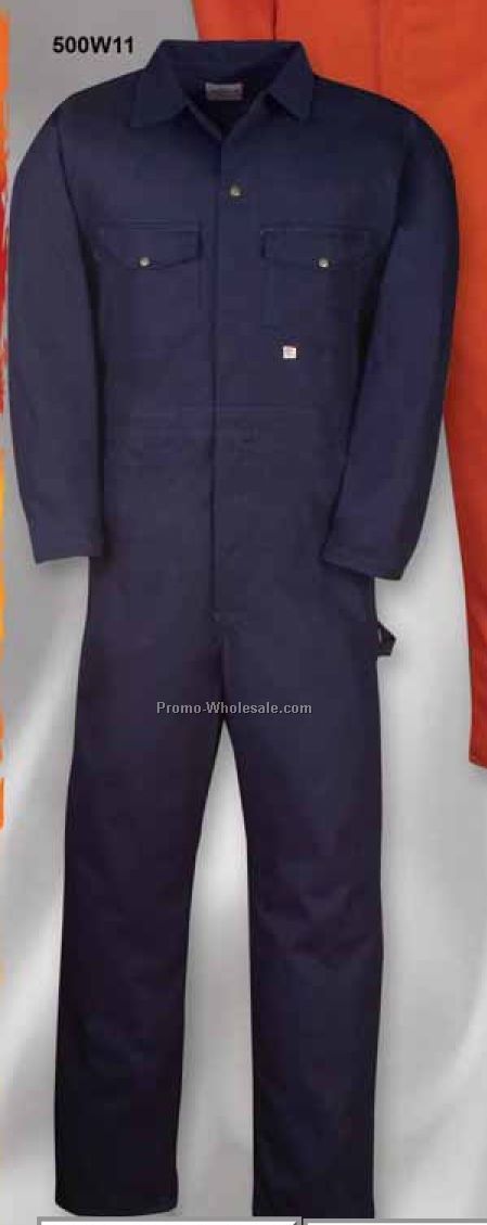 11 Oz. Proban Coverall W/ Button Closure (Regular-tall 38-50)