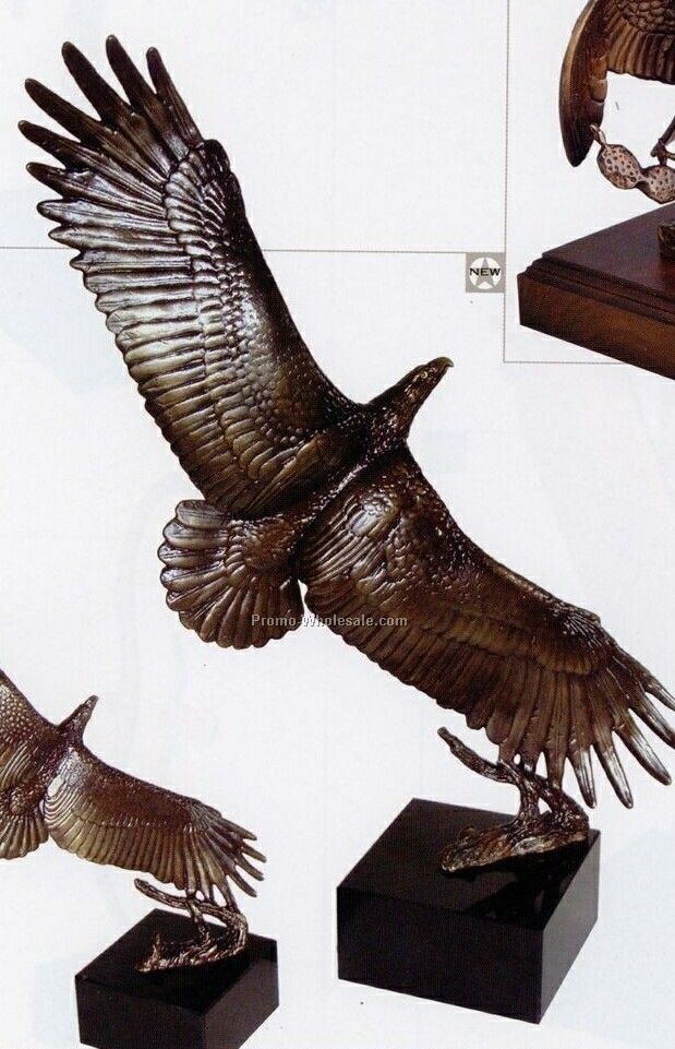 12" Go For It Eagle Statue