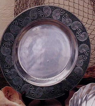 12" Novella Nautilus Wide Rim Shell Dish