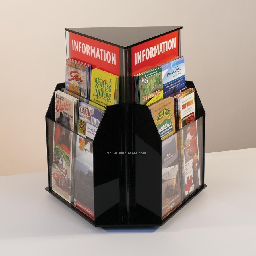 12-pocket Rotating Brochure Holder - Countertop