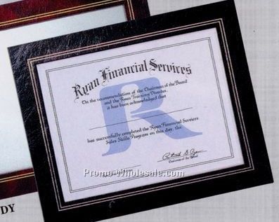 13-1/4"x10-3/4" Leatherette Certificate Frame