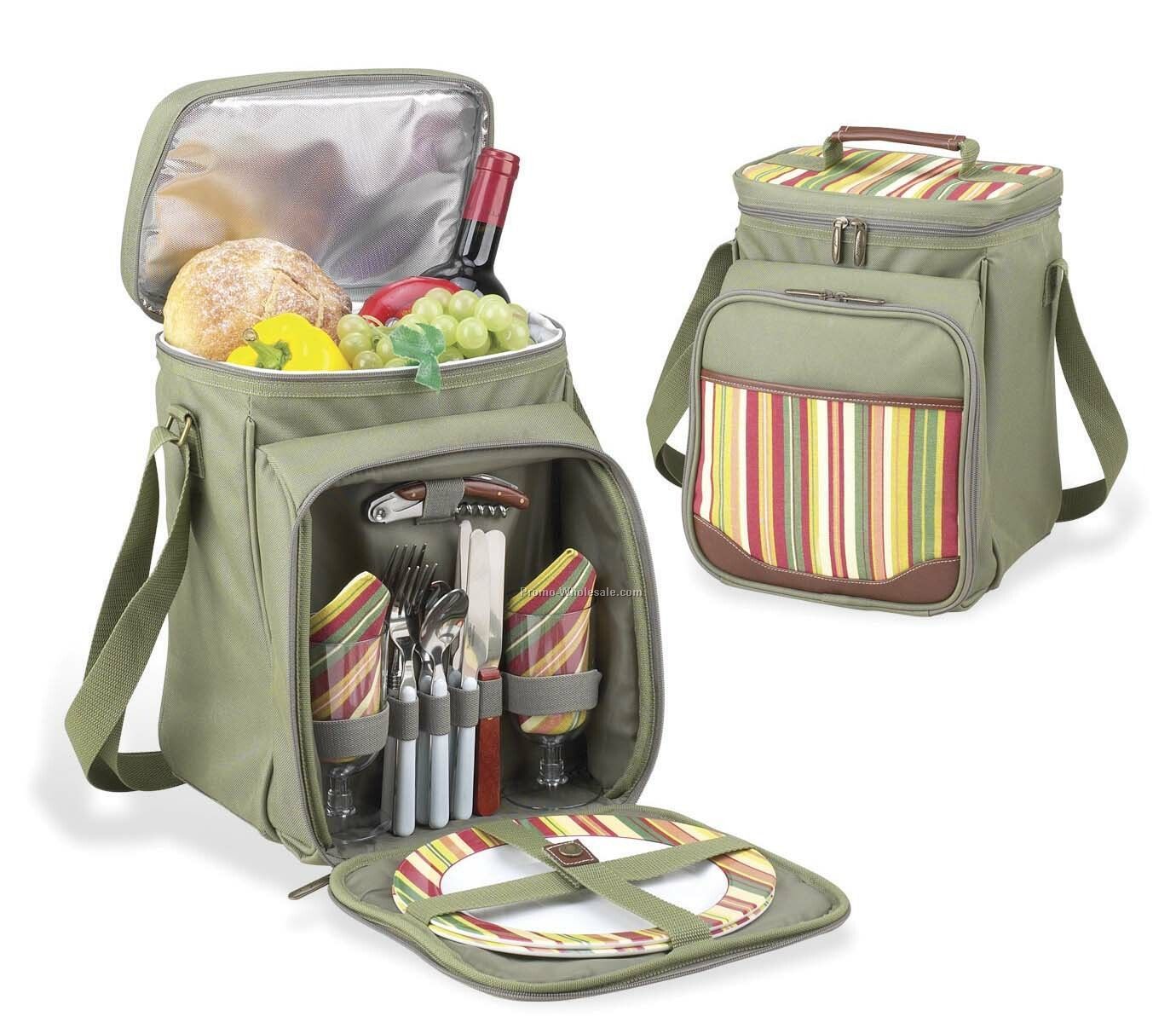 13.5"x9.7" X9.5" Picnic Cooler For Two