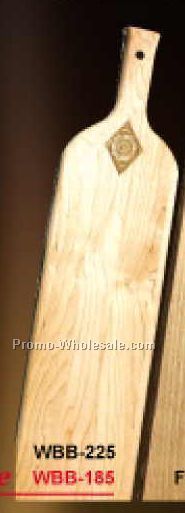 18"x5"x3/4" Wine Bottle Shaped Bread Board W/Hand Cut Wood (Hot Stamped)