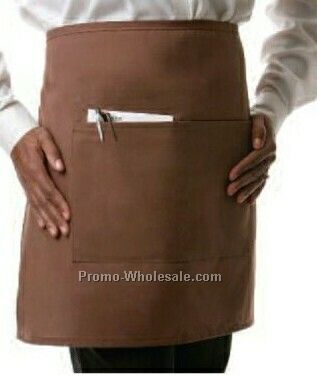 19"x28" Half Bistro Apron (Burgundy)