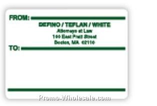 2-15/16"x4" Green Accent Roll Mailing Labels (Personalized)