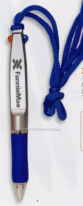 2 Color Lanyard Pen 5 3/4"x9/16" (Overseas 8-10 Weeks)