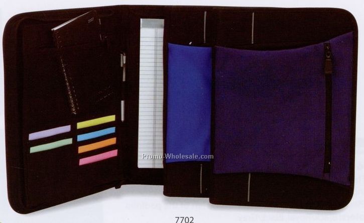 2 Tone Polyester Padfolio (Blank)