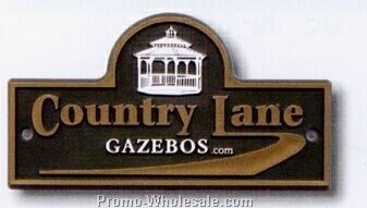 25 To 32.9 Square Inches Custom 3d Exterior Nameplate
