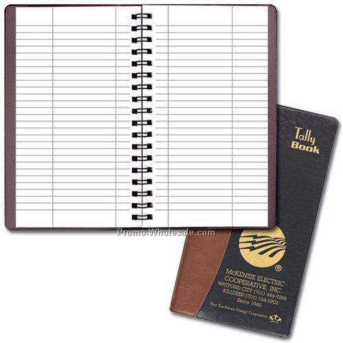 3-1/2"x6-1/2" Tally Book W/ Carriage Vinyl Cover