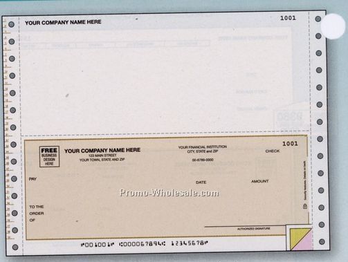 3 Part Continuous Multipurpose Check (1 Write Plus)