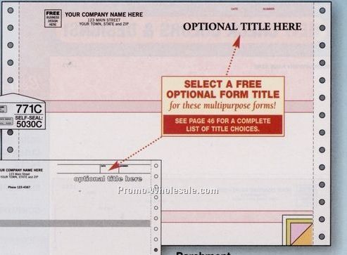 3 Part Parchment Multipurpose Form (Accounting Series)