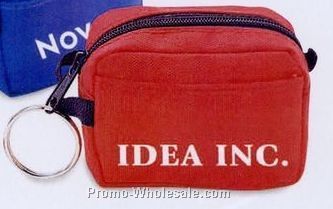 3"x2-1/2"x1-1/2" Miniature Travel Bag Coin Holder