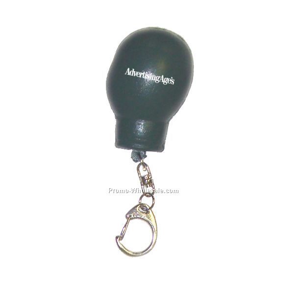 3"x2"x2" Green Promotional Boxing Glove Keychain