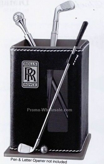 3"x3-1/4"x4-1/8" Golf Decor Pen Holder