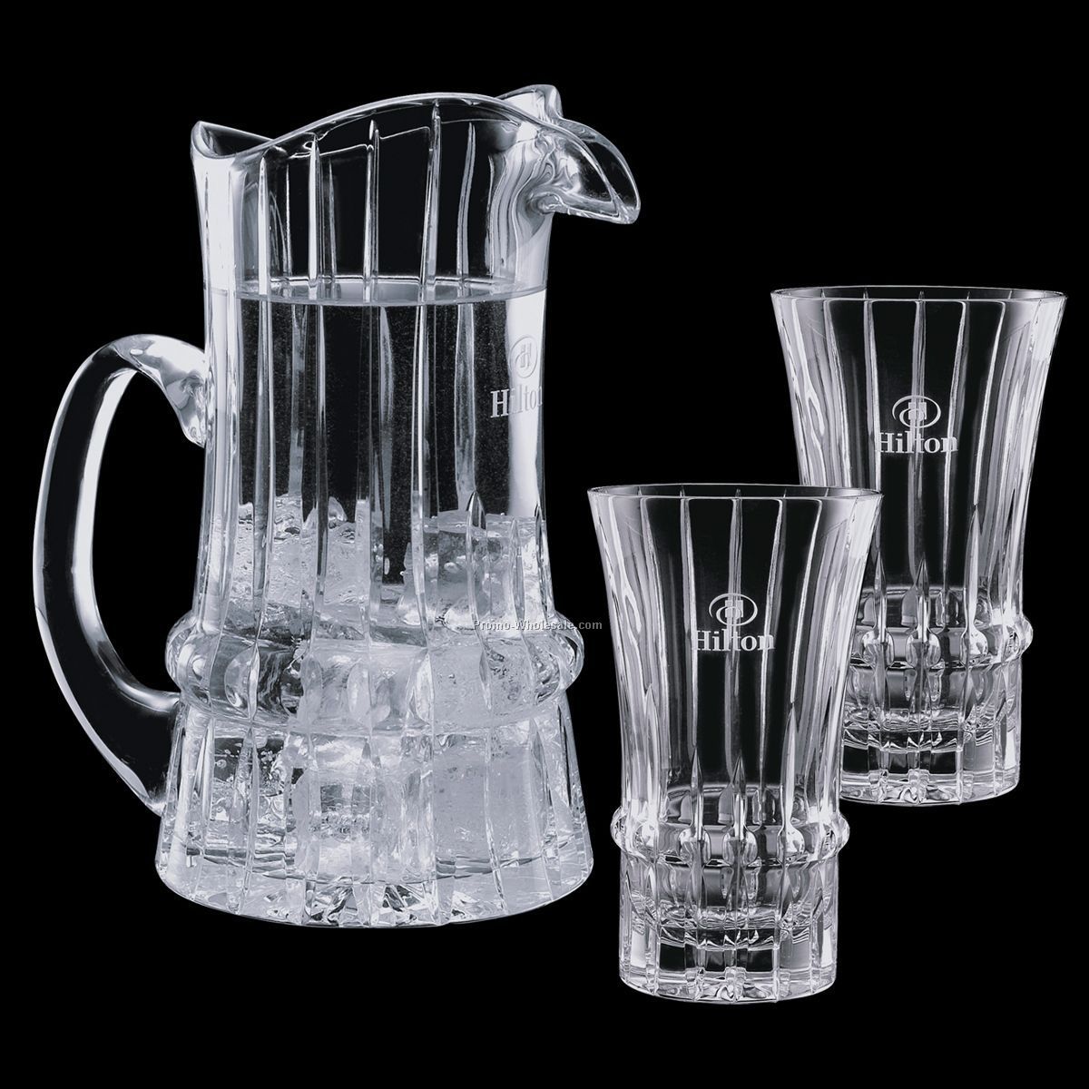 30 Oz. Crystal Steinbach Pitcher And 2 Coolers