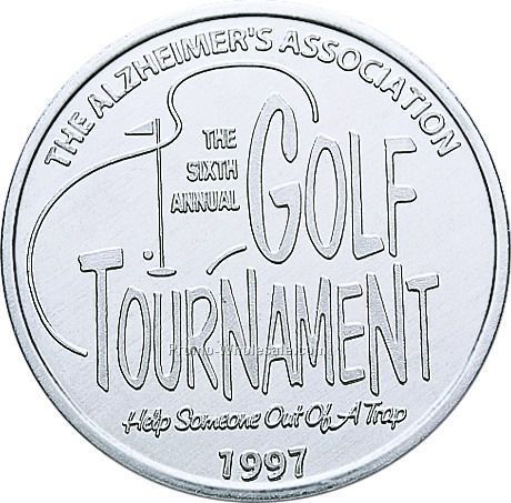 39mm Natural Aluminum Coin / Medallion (12 Gauge)