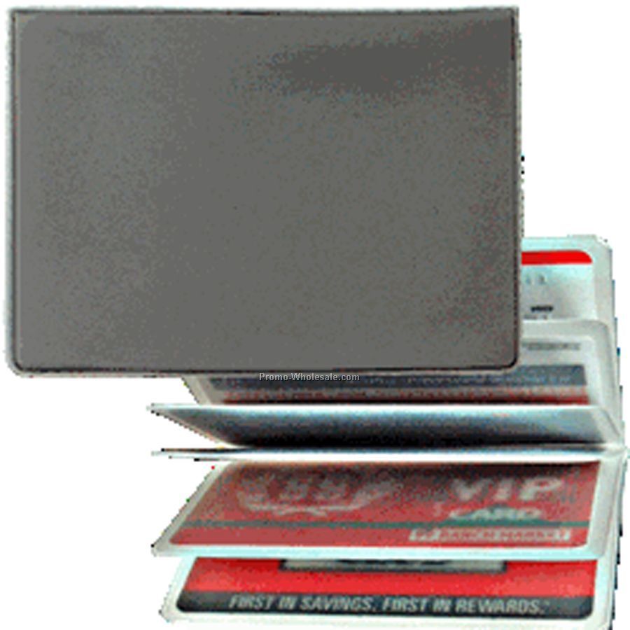 3d Lenticular Id / Credit Card Holder - Stock / Black Gray White