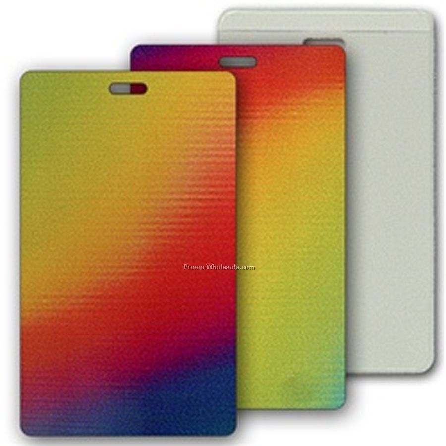 3d Lenticular Luggage Tags - Stock / Multi-color 2-3/8"x4-1/4"