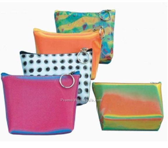 3d Lenticular Purse With Key Ring - Pavia - Custom