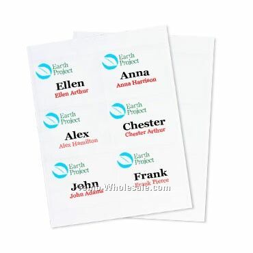 4"x3" Recycled Insert - 4 Color Imprint