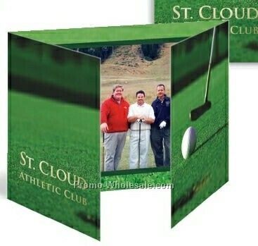 4"x6" Horizontal Golf Gatefold Event Folder (Blank)