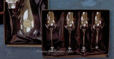 5 Piece Crystal Decanter Set