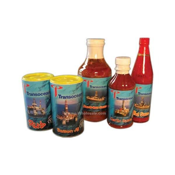 5-pack Gift Set - Custom Labeled Bbq/Garlic/Hot Sauce And Rub/Cajun Season