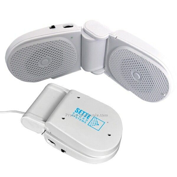 5"x3"x1-1/4" Foldable USB Speaker (Imprinted)