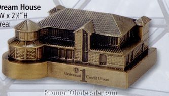 5"x4"x2-1/2" Dream House Souvenir Bank