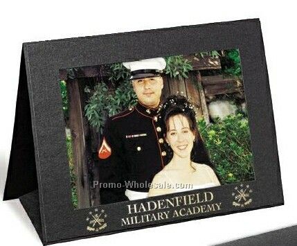 5"x7" Black Horizontal Grandeur Easel Portrait Folder