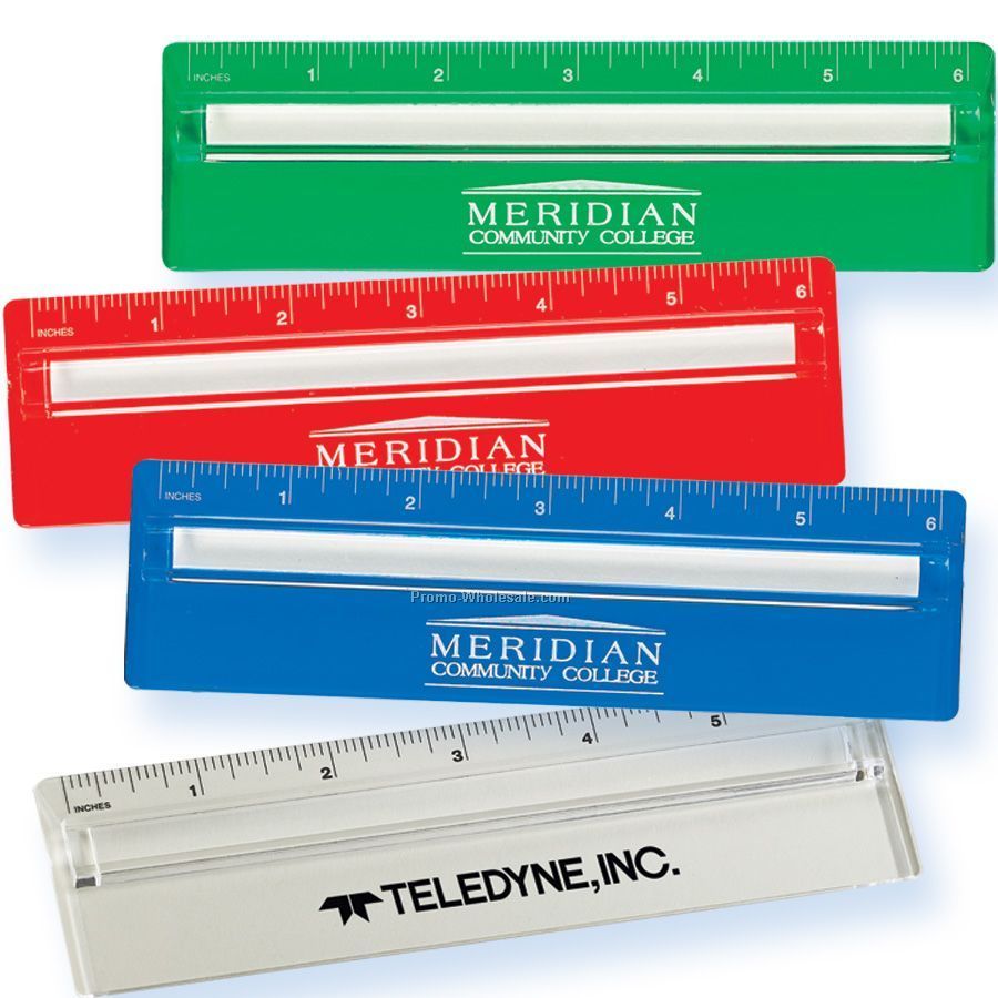 6" Transparent Standard Magnifying Ruler