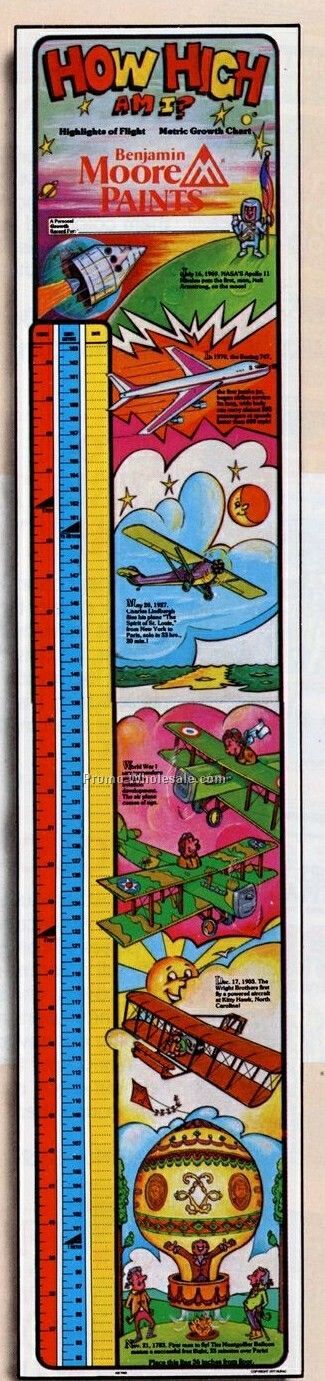 7-1/2"x38" How High AM I Growth Charts