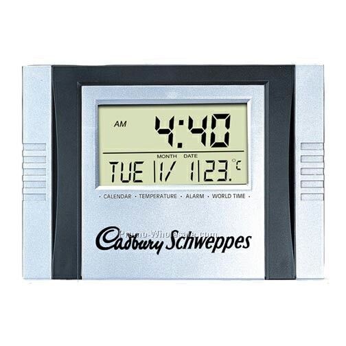 7-1/2"x5-3/8"x1" Desktop Or Wall Mount Digital Alarm Clock