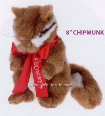 8" Stock Stuffed Plush Chipmunk