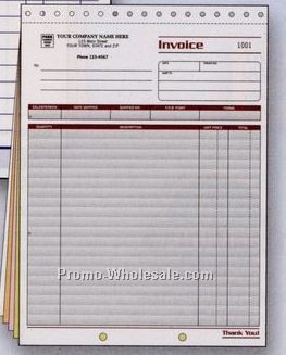 8-1/2"x11" 5 Part Spectra Collection Large Invoice W/ Packing List