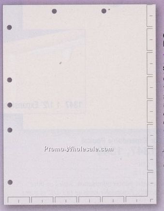 8-1/2"x11" Chart Divider Sheet