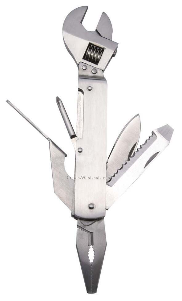 8-in-1 Stainless Steel Multi-tool With Wrench
