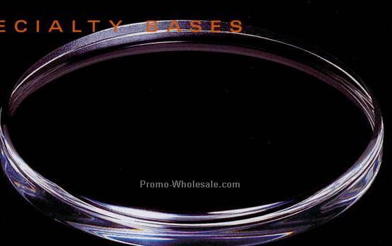 Acrylic Specialty Base (Beveled Oval) 9"x5"