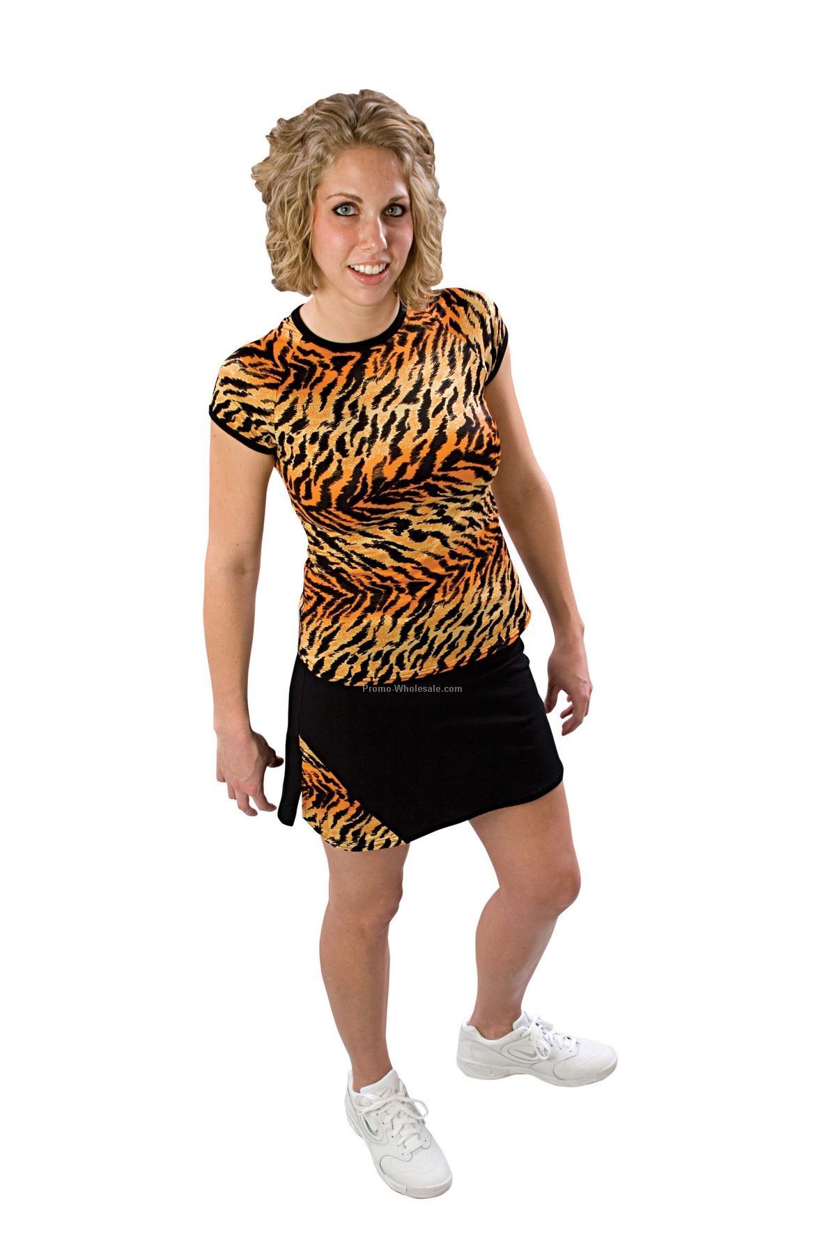 Adult Pizzazz Animal Print Skirt W/ Boys Cut Brief (2xl)