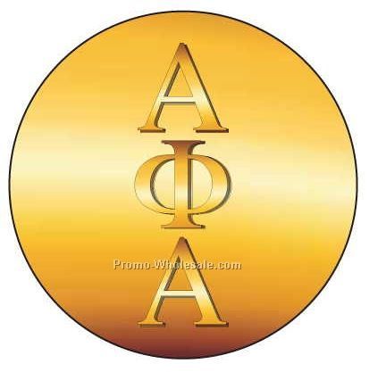 Alpha Phi Alpha Fraternity House Badge W/ Metal Pin (2-1/2")