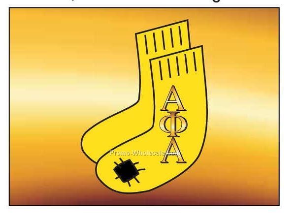 Alpha Phi Alpha Fraternity Socks Badge W/ Metal Pin (2-1/2"x3-1/2")